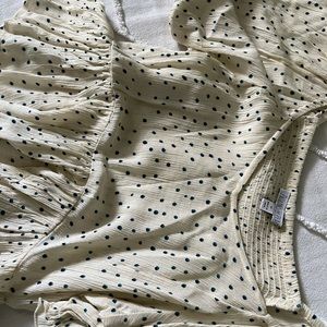 Peplum Polka-Dot Blouse